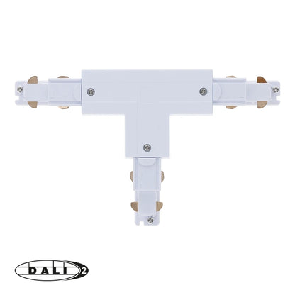 DALI 3-fase rail T-vorm connector left-2 wit – afbeelding 2