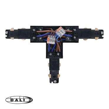 DALI 3-fase rail T-vorm connector left-2 zwart