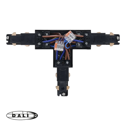 DALI 3-fase rail T-vorm connector left-2 zwart