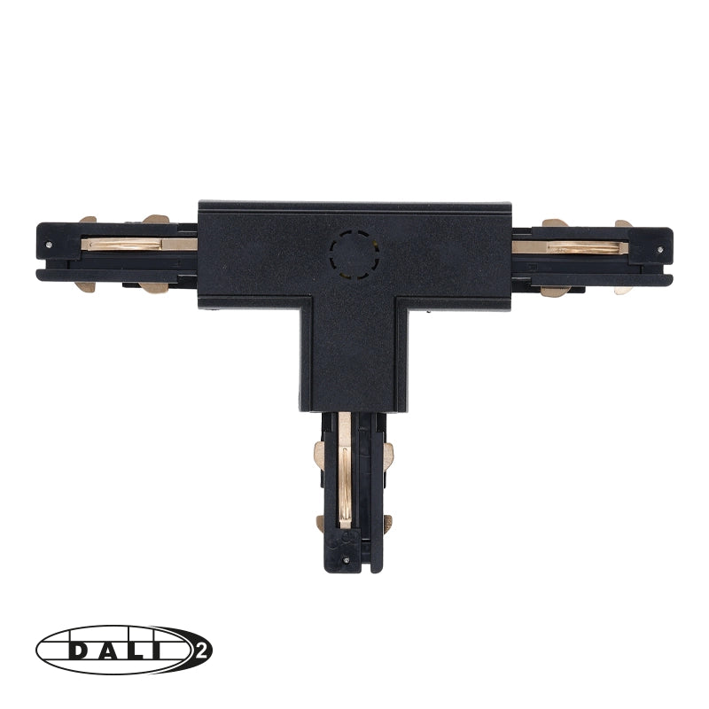 DALI 3-fase rail T-vorm connector left-2 zwart – afbeelding 3