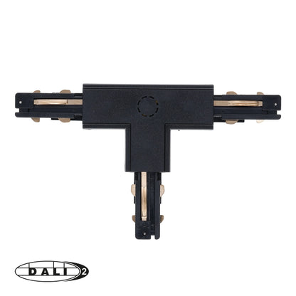 DALI 3-fase rail T-vorm connector left-2 zwart – afbeelding 3