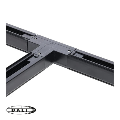 DALI 3-fase rail T-vorm connector left-2 zwart – afbeelding 7