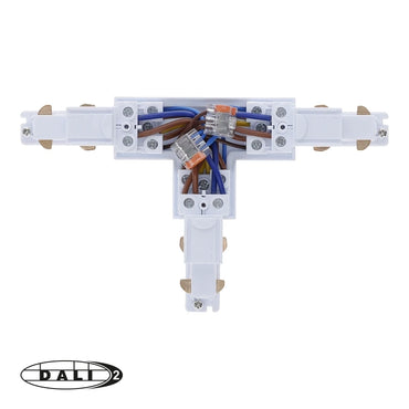 DALI 3-fase rail T-vorm connector right-1 wit