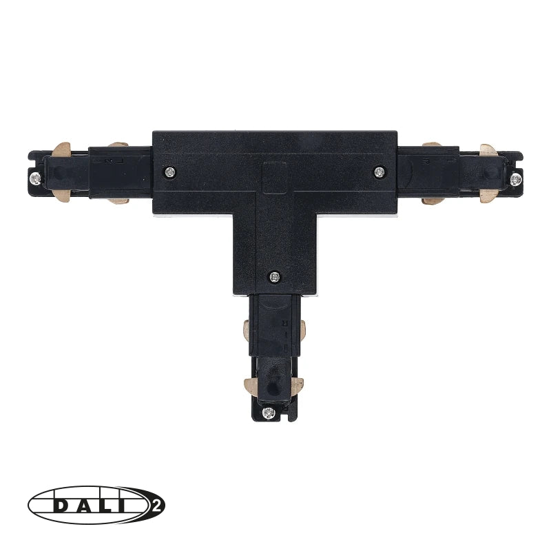 DALI 3-fase rail T-vorm connector right-1 zwart – afbeelding 2