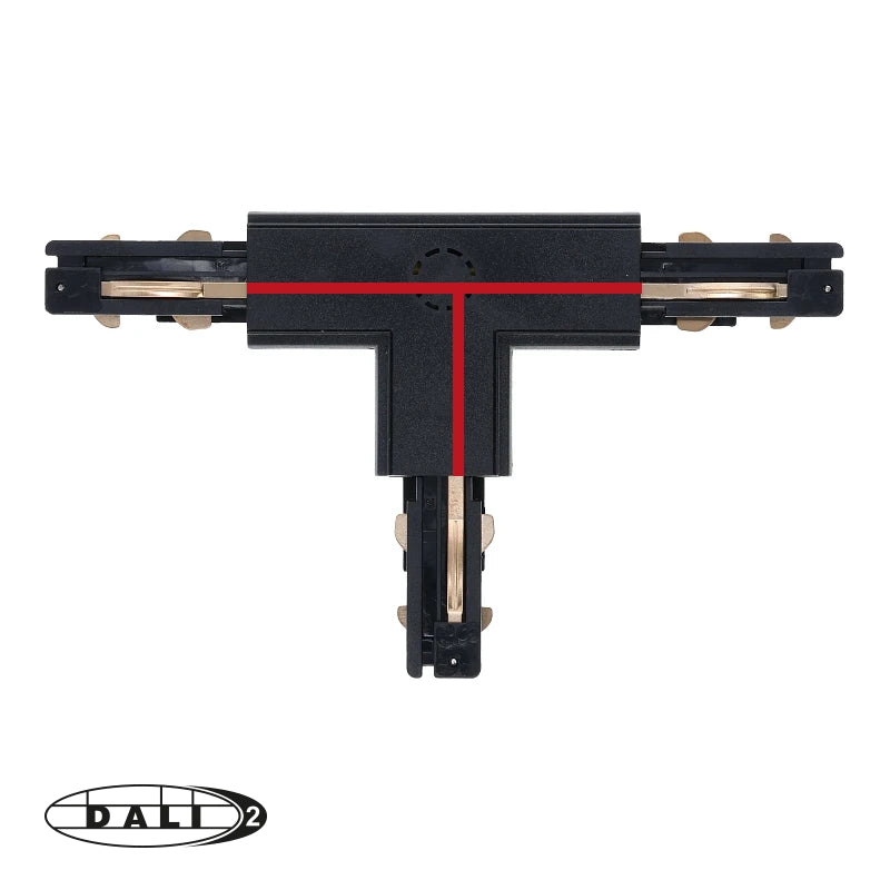 DALI 3-fase rail T-vorm connector right-1 zwart – afbeelding 6