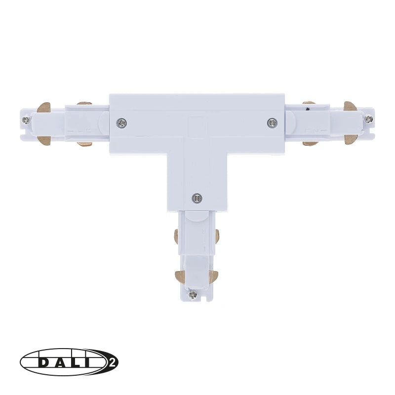 DALI 3-fase rail T-vorm connector right-2 wit – afbeelding 2