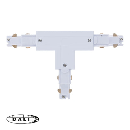 DALI 3-fase rail T-vorm connector right-2 wit – afbeelding 2