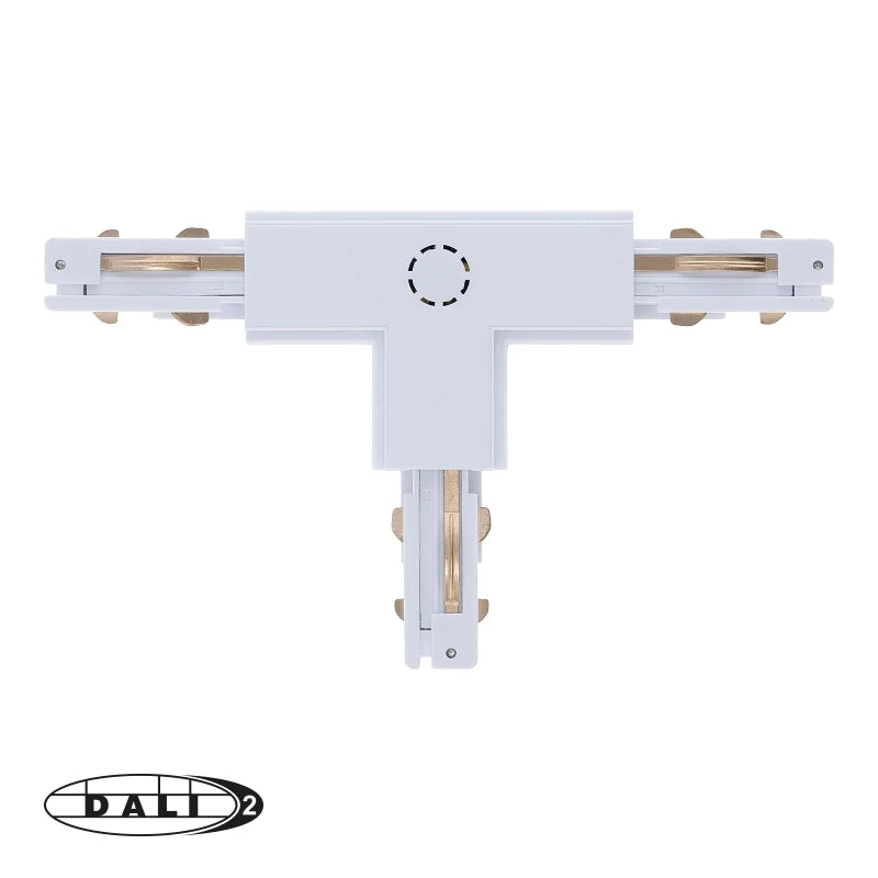 DALI 3-fase rail T-vorm connector right-2 wit – afbeelding 3