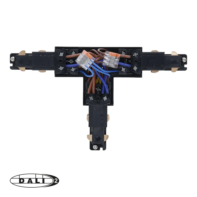 DALI 3-fase rail T-vorm connector right-2 zwart