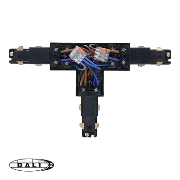 DALI 3-fase rail T-vorm connector right-2 zwart
