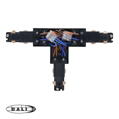 DALI 3-fase rail T-vorm connector right-2 zwart