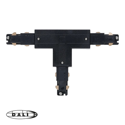 DALI 3-fase rail T-vorm connector right-2 zwart – afbeelding 2