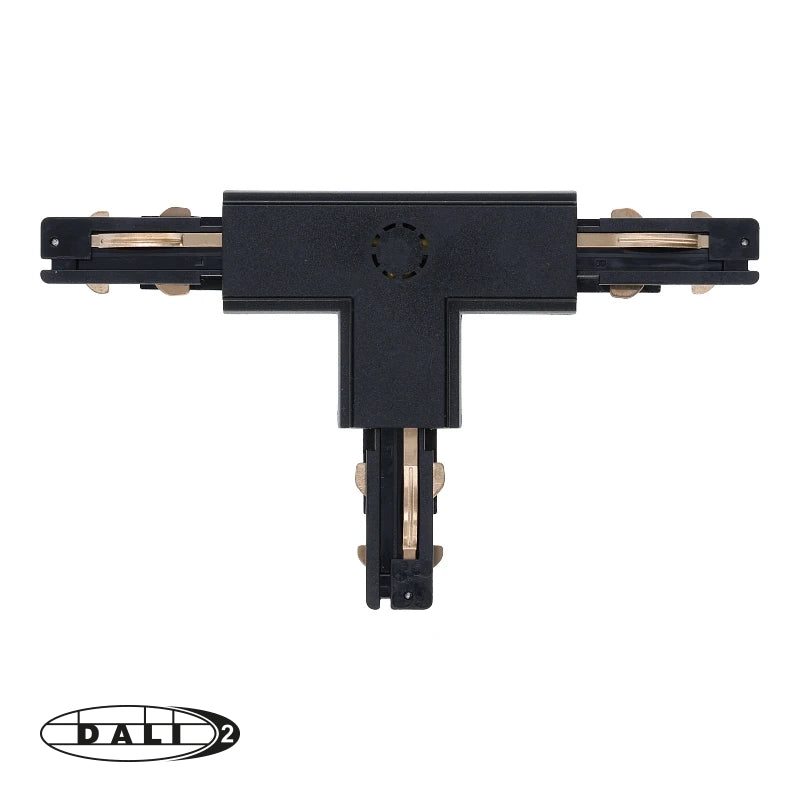 DALI 3-fase rail T-vorm connector right-2 zwart – afbeelding 3