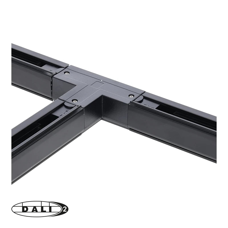 DALI 3-fase rail T-vorm connector right-2 zwart – afbeelding 7