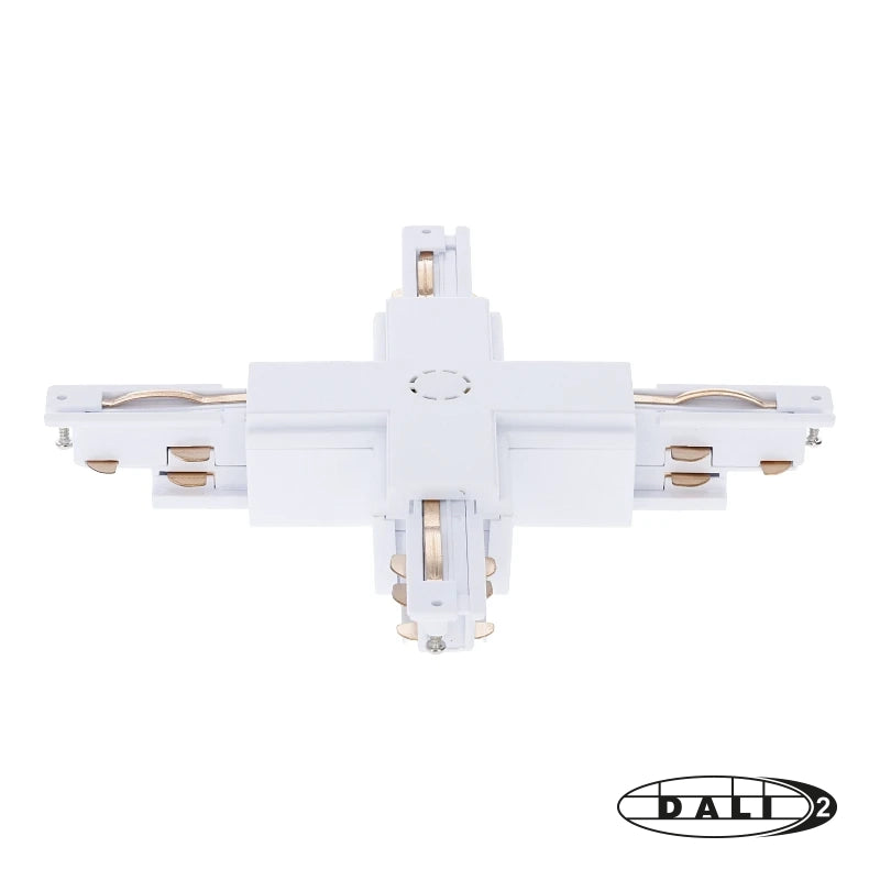 DALI 3-fase rail X-vorm connector wit – afbeelding 4