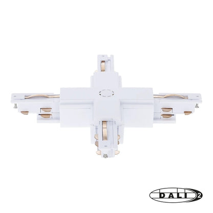 DALI 3-fase rail X-vorm connector wit – afbeelding 4