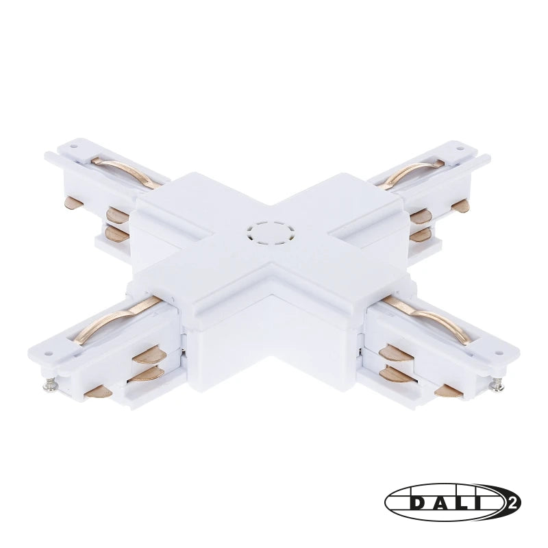 DALI 3-fase rail X-vorm connector wit – afbeelding 5
