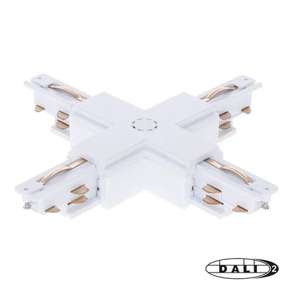 DALI 3-fase rail X-vorm connector wit – afbeelding 5