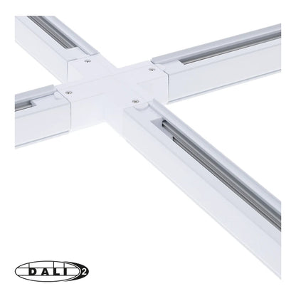 DALI 3-fase rail X-vorm connector wit – afbeelding 7