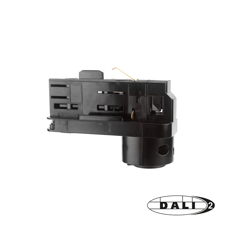 DALI 3-fase rail adapter zwart