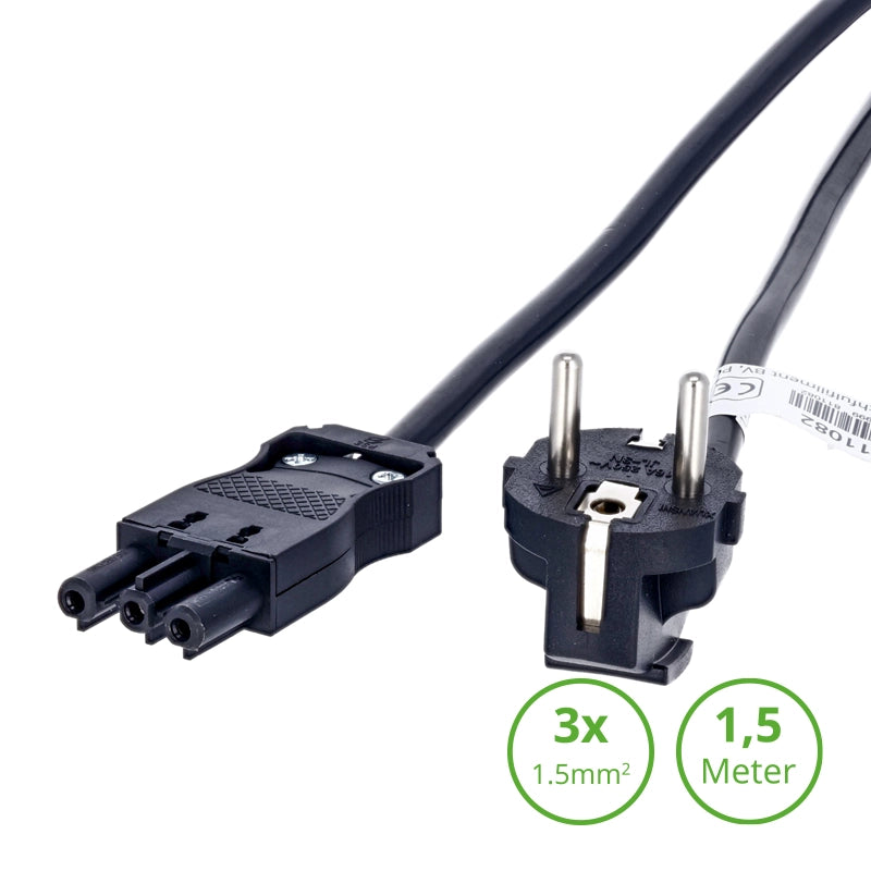 3-SWP netsnoer female 1,5 meter met 3×1,5mm² aders