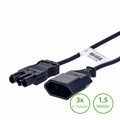 3-SWP WIELAND® COMPATIBLE verloop stekker - Euro stekker naar GST18 - Outledtl.nl 