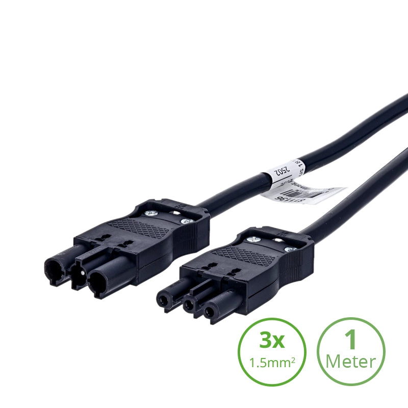 3-SWP verlengsnoer 1 meter met 3×1,5mm² aders