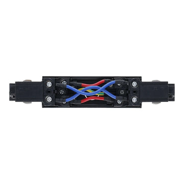 Inbouw 3-fase I-vorm connector zwart