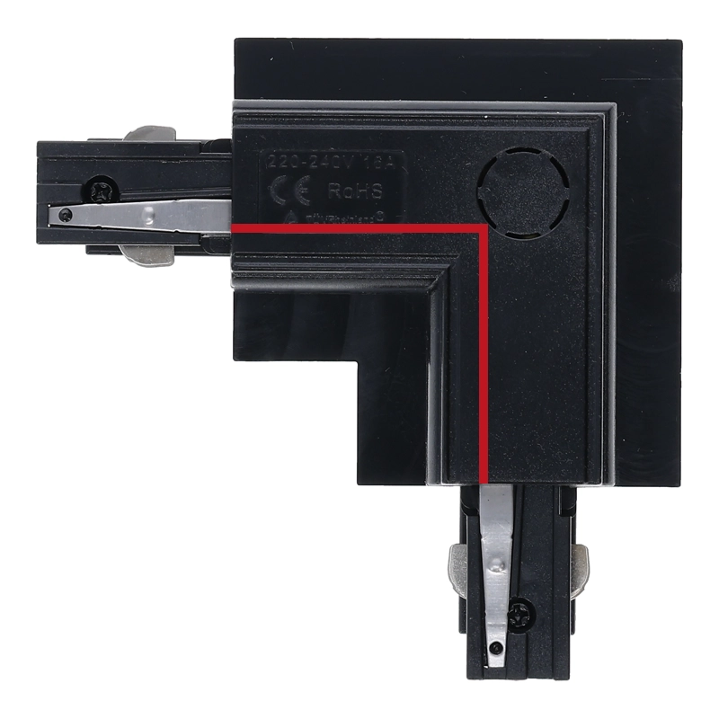 Inbouw 3-fase L-vorm connector inside zwart – afbeelding 6