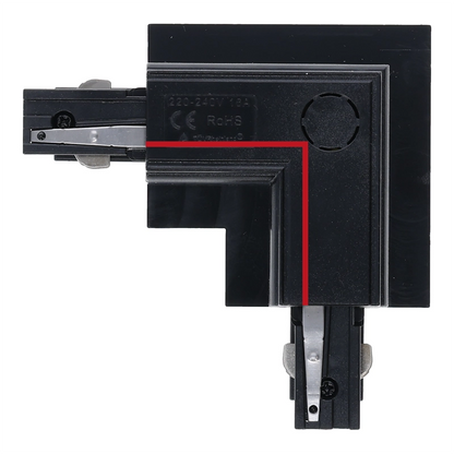 Inbouw 3-fase L-vorm connector inside zwart – afbeelding 6