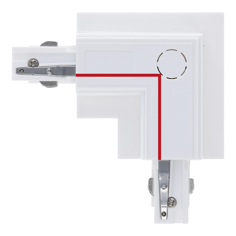 Inbouw 3-fase L-vorm connector inside wit – afbeelding 6