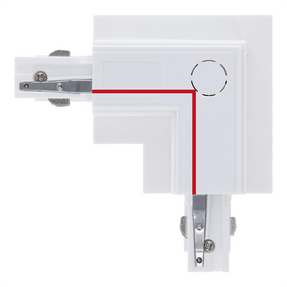 Inbouw 3-fase L-vorm connector inside wit – afbeelding 6
