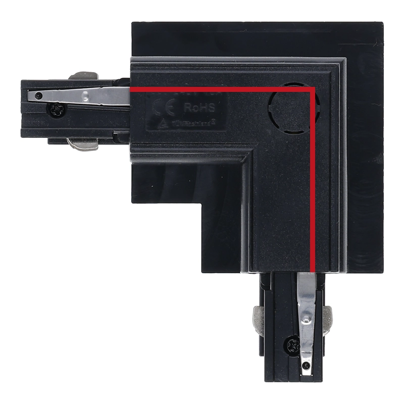 Inbouw 3-fase L-vorm connector outside zwart – afbeelding 6
