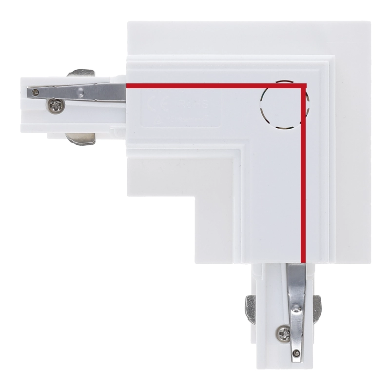 Inbouw 3-fase L-vorm connector outside wit – afbeelding 6