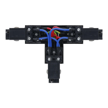 Inbouw 3-fase T-vorm connector right-1 zwart