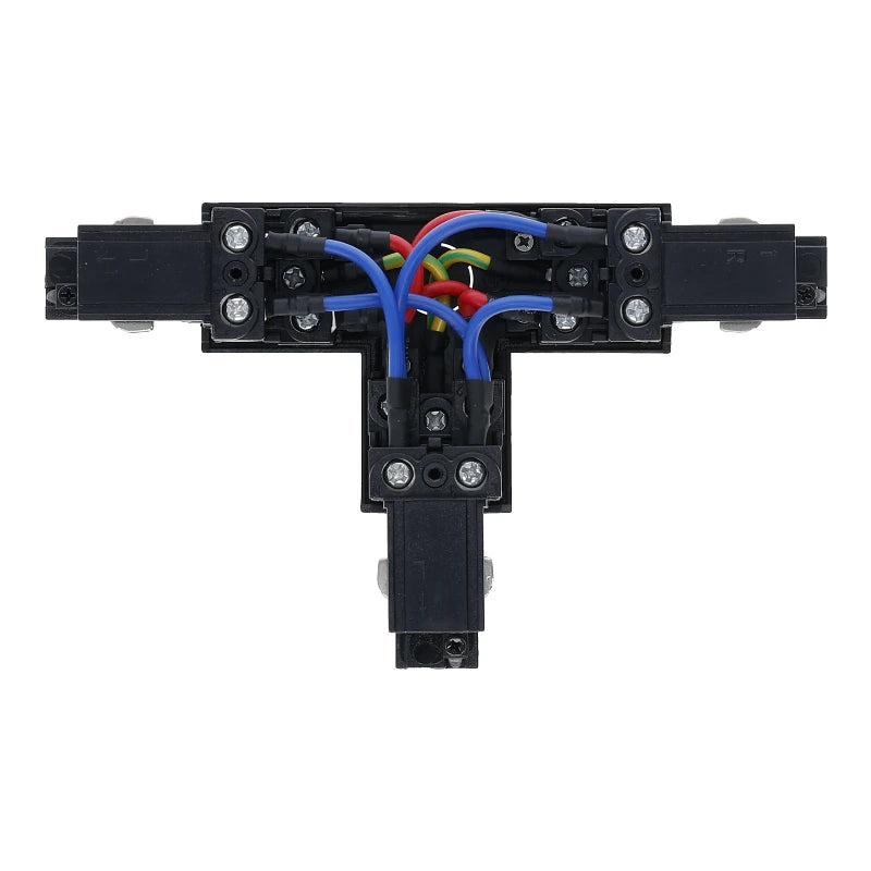 Inbouw 3-fase T-vorm connector left-2 zwart