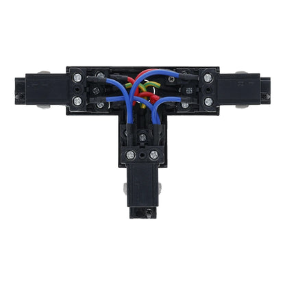 Inbouw 3-fase T-vorm connector left-2 zwart