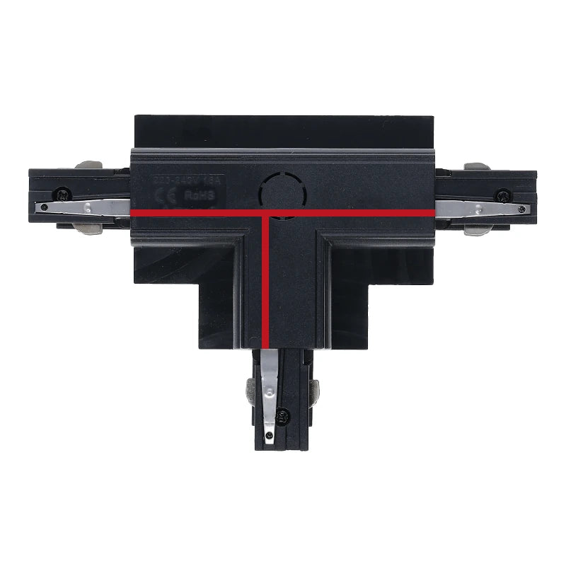 Inbouw 3-fase T-vorm connector left-2 zwart – afbeelding 6