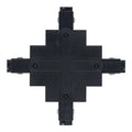 Inbouw 3-fase X-vorm connector zwart – afbeelding 2
