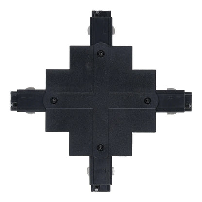 Inbouw 3-fase X-vorm connector zwart – afbeelding 2