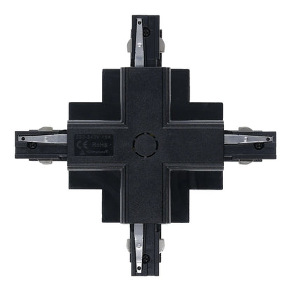 Inbouw 3-fase X-vorm connector zwart – afbeelding 3