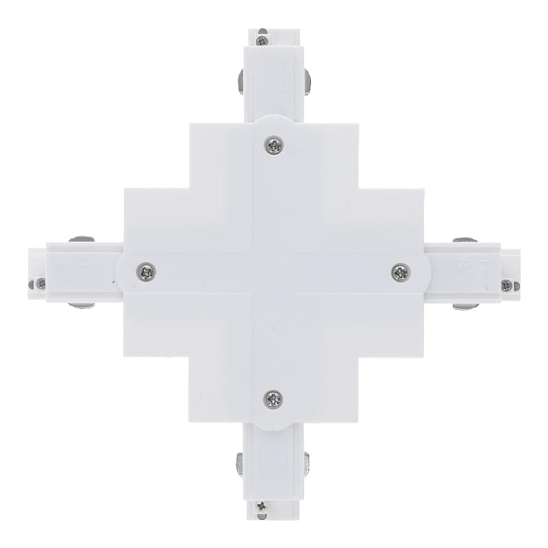 Inbouw 3-fase X-vorm connector wit – afbeelding 2