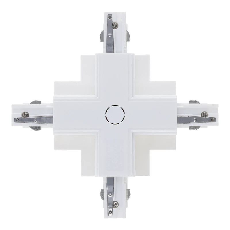 Inbouw 3-fase X-vorm connector wit – afbeelding 3
