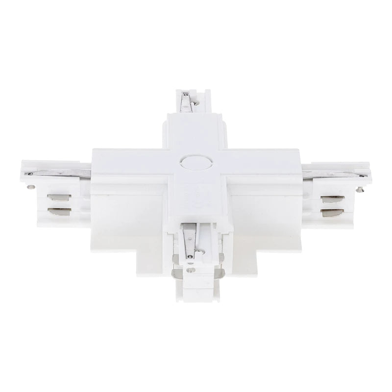Inbouw 3-fase X-vorm connector wit – afbeelding 4