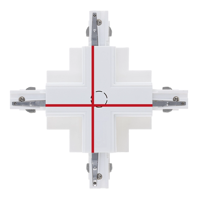 Inbouw 3-fase X-vorm connector wit – afbeelding 6