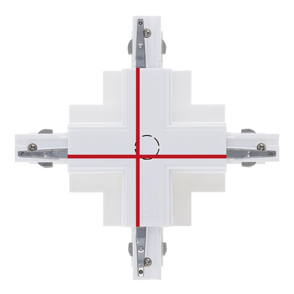Inbouw 3-fase X-vorm connector wit – afbeelding 6