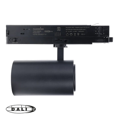 DALI 3-fase railspot Rosalin 10-30W zwart – afbeelding 4