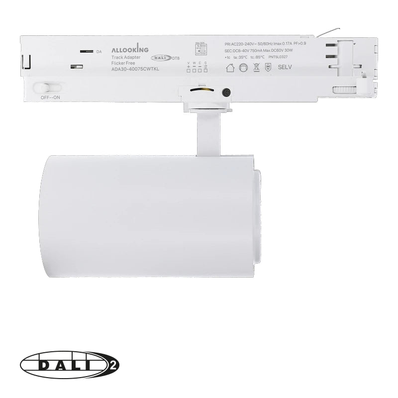 DALI 3-fase railspot Rosalin 10-30W wit – afbeelding 4
