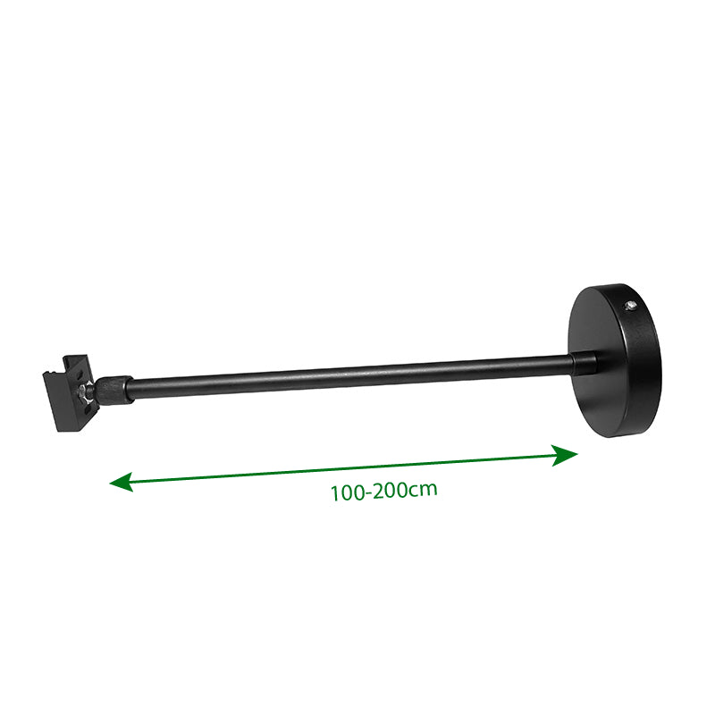 Spanningsrail ophangsysteem draadeind 100cm/200cm zwart – afbeelding 3
