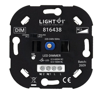 Triac LED dimmer 0,5-600W vooraanzicht